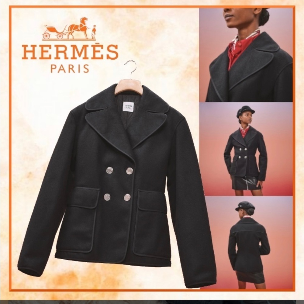 Brand new Hermes pea coat USA 4